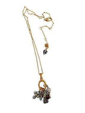 Brighton Heavenly Cross Necklace – Two Tone Crystal & Pearl